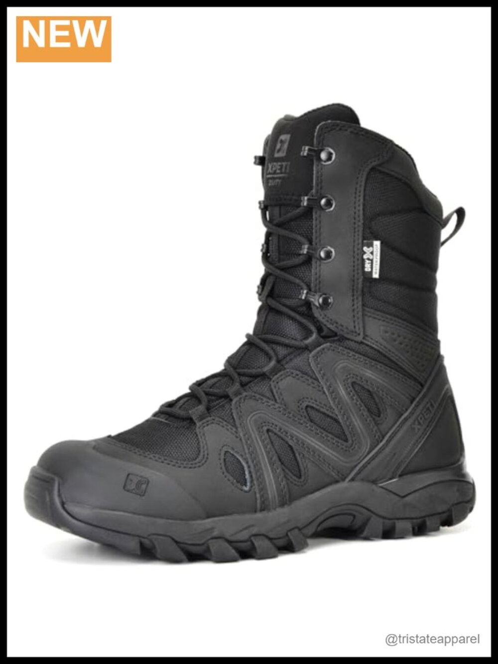 Waterproof Tactical Combat Boots Leather Fabric